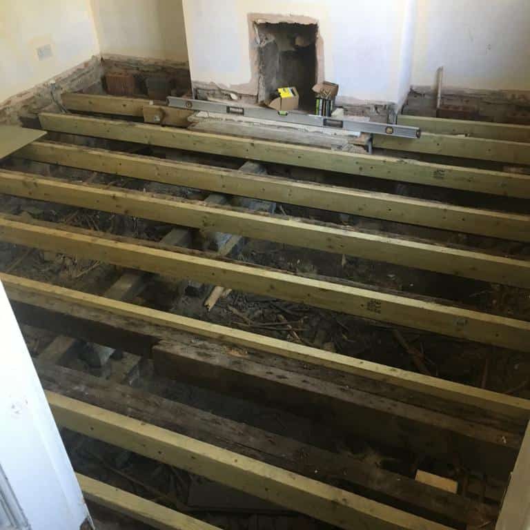 Joist installation and Woodworm treatment